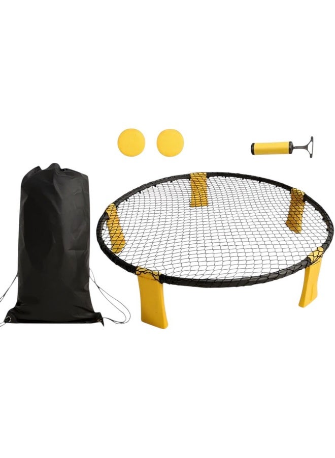 SportQ® Spike Ball - Circular Bounce Net for Training and Group Play - Suitable for the Beach, Park, and Exercise - Easy to Set Up with Carrying Bag - Image 1